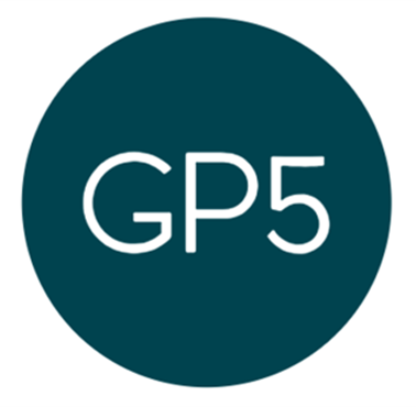 Dark blue GP5 logo